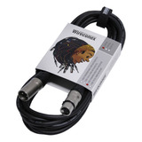 Cabo Para Microfone Emborrachado 10m Xlr / Xlr Wireconex