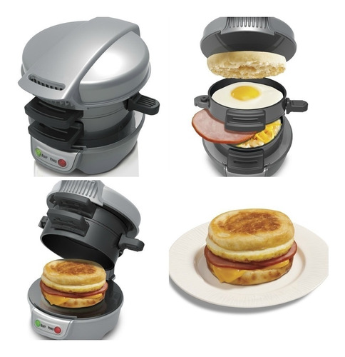 Maquina Para Preparar Desayunos Electrica Sandwiches Huevos