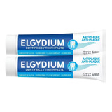 Pack 2 Elgydium Antiplaca Pasta Dental 75ml Dentífrico Placa