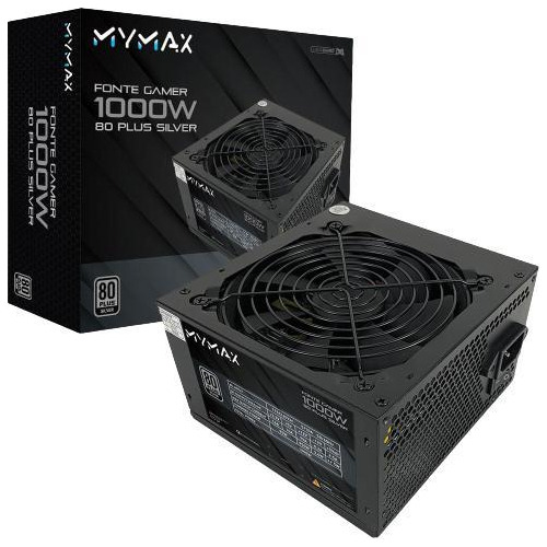 Fonte Gamer Atx 1000w, 80 Plus Silver Pfc Ativo Mpsu/fp1000w