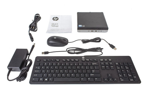 Mini Pc Hp Prodesk400 I5 8500 +256m2 +hd 500+ Tec+mouse+w10