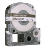 Cintas 12mm P/ Rotuladora Epson Lw 300 400 600 Lc4wbn