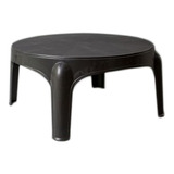 Mesa Pvc Jardin Exterior Redonda Ø60 Cm Negro - Prestigio