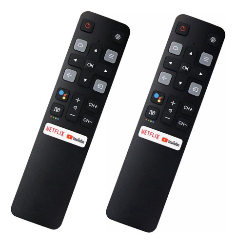 2×control Remoto Por Voz Rc802v Fnr1 Para Tcl Android Smart