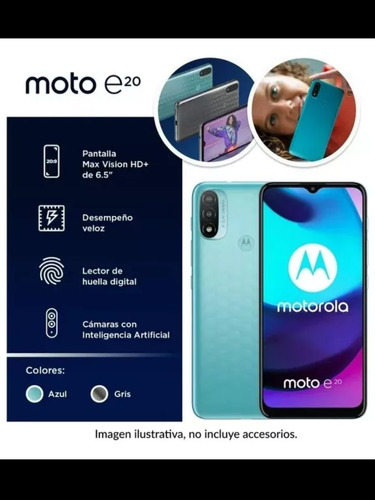 Moto E20 Celular Usado 32gb Gris  2gb Ram