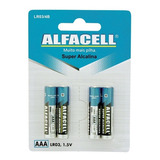 Pilha Palito Alcalina Aaa 1,5v 4 Unidades - Alfacell