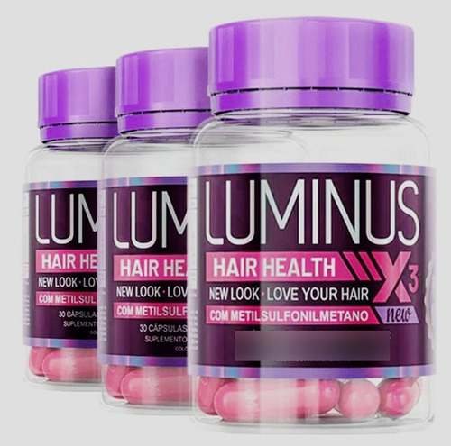 Luminus Hair 60 Cápsulas Softgel - Biotina 5000 Mcg 3 Un