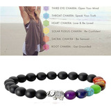 Pulsera Blazalete Chakras Elefente Negra Pierde Peso 