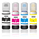 Combo Recarga Para Epson L3150 T544 70ml Colores Vivos