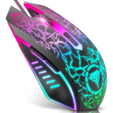 Rgb Mouse Gamer Alambrico, Dpi Mouse De Juegos Ergonómico