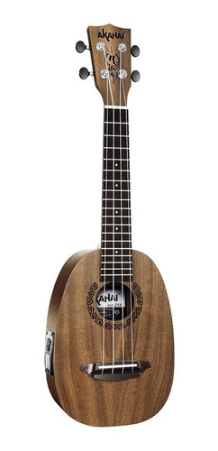 Ukulele Akahai Ronsani Akp-24e Concerto Elétrico Tobacco Nf