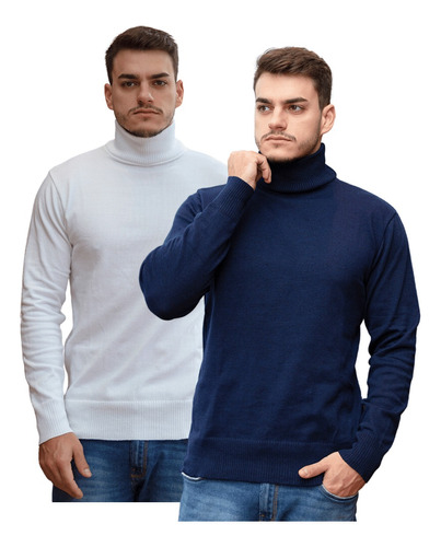 2 Blusas De Frio Masculina De Frio Segunda Pele De Lã