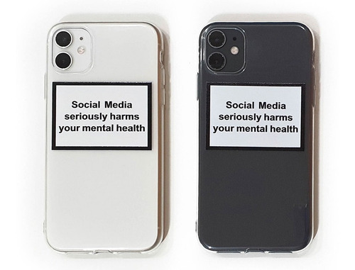 Funda Social Media Harms Para iPhone 7 8 X 11 Pro Max