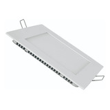 Panel Plafon Led 6w Aplique Luz Embutir Led Techo Cuadrado