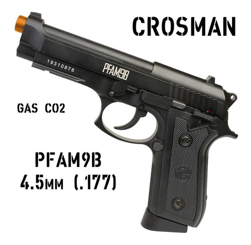 Pistola Pressão Full Metal Blowback Co2 Crosman Pfam9b 4.5mm