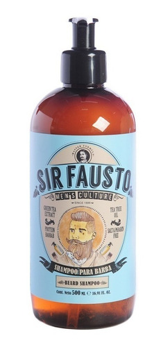 Sir Fausto Men´s Culture Shampoo Hidratante Para Barba 500ml