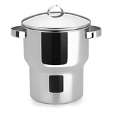 Cuscuzeira Individual Inox 3l Grande Cuscuz Tradicional Alça