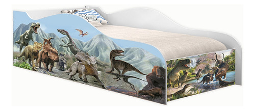 Cama Solteiro Dinossauros, Cama Para Criança
