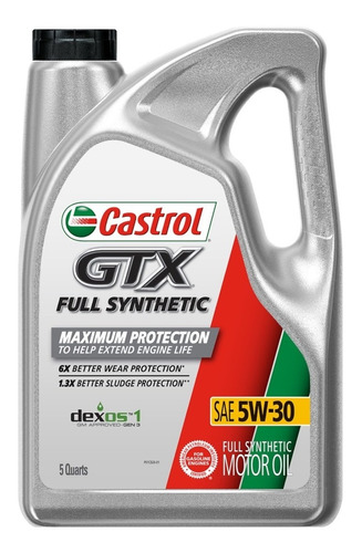 Aceite Full Sintetico Castrol Gtx 5w-30 Garrafa De 4.73 L