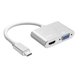 Tipo-c Para Compatível Com Hdmi 4k Vga Usb C 3.0 Hub Adapter