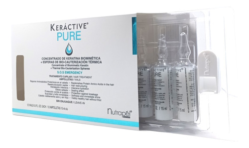 Nutrapel Keractive Pure Ampolleta Tratamiento Capilar