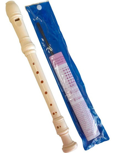 Flauta Dulce Color Marfil 33cm