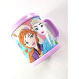 Disney Frozen Mug Pocillo Vaso Plastico Lila Infantil 3d