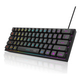 Mini Teclado 60% Gaming Magegee,rgb, Ergonómico, Impermeable