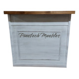 Mostrador 120cm Blanco Vintage Pinetech Muebles