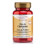 Óleo De Cartamo + Óleo De Coco 1000mg Termogênico 60 Cáps