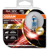 Bombillo H4 12v 60x55 Osram Night Breaker Kit Juego