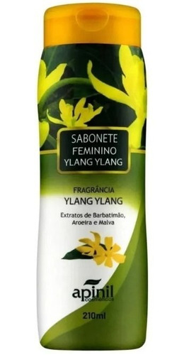 Sabonete Líquido Intimo Feminino Ylang Ylang 210ml Apinil