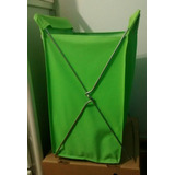 Cesta Plegable Para La Ropa Color Verde Manzana Arredo