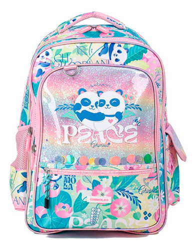 Mochila Escolar Niña 17 PuLG Espalda Panda Original Chimola