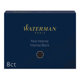 Cartucho De Tinta Para Pluma Estandar Waterman Negro X8