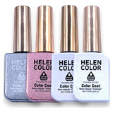 Coleção Pérola Esmalte Em Gel Helen Color 4 Cores - Original