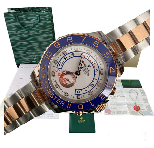  Reloj Rolex Yacht Master 2 Automatico Bitono Azul 44mm