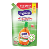 Caja X24 Jabón Líquido Antibacterial 900ml Eco-pack Algabo