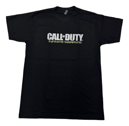 Playera Negra Estampada Call Of Duty