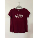 Polera  Marca Old Navy Talla S Burdeo Usado