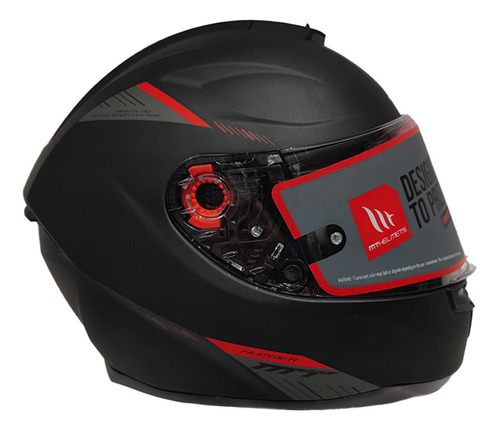 Casco Integral Mt Stinger Hummer Solid Negro Mate-city Motor