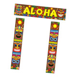 99lyaq Decorações De Festa Havaiana, Banner Banner Dístico