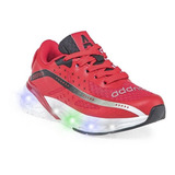 Zapatilla Ganges Light Rojo Addnice Con Luces