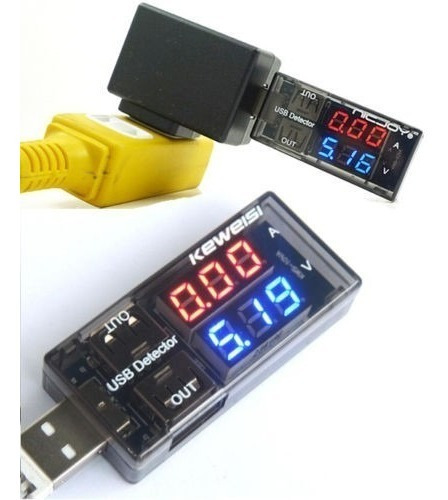 Tester Usb  Voltaje Y Corriente 0-3 A, Probador, Medidor