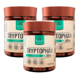 3x Tryptophan 190mg L-triptofano 60 Cáps Serotonina Nutrify Sabor Sem Sabor