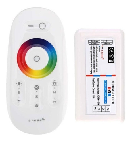 Controlador Rf Tira Rgb 5050 Radio Frecuencia Touch 18 Amper