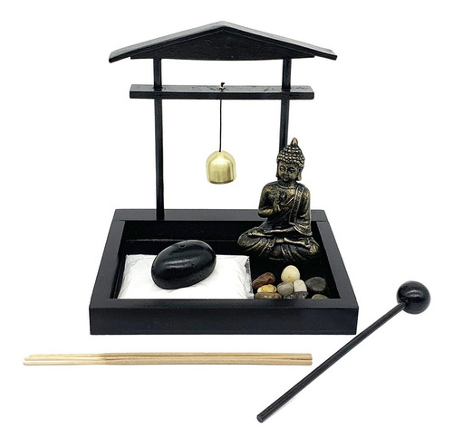 Jardim Zen Buda Incensário Meditação Yoga Decoração Sino Pin