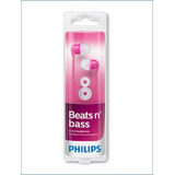 Audifonos Alambricos Philips Beats N´ Bass She3590 Color Rosa