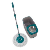 Mop Giratório Duas Aguas Fit Esfregao Flash Limp Cesto Inox 