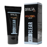 Polygel Clear Brilia Alongamento Unhas Nail Designer Led/uv